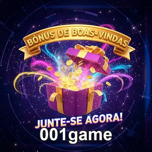 Imagem de bônus no site 001game, destaque de uma oferta especial para jogadores.